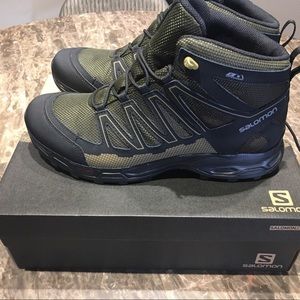 salomon men's pathfinder mid waterproof hiking boots